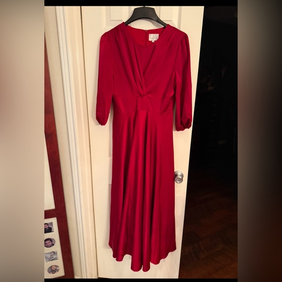 Dainty Jewells Elegant Red Evening Gown - Picture 6 of 11